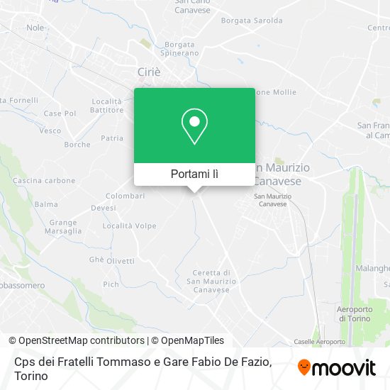 Mappa Cps dei Fratelli Tommaso e Gare Fabio De Fazio