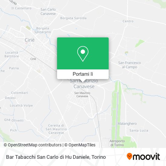 Mappa Bar Tabacchi San Carlo di Hu Daniele