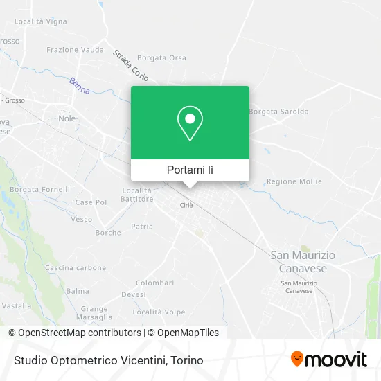 Mappa Studio Optometrico Vicentini