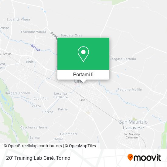 Mappa 20' Training Lab Ciriè