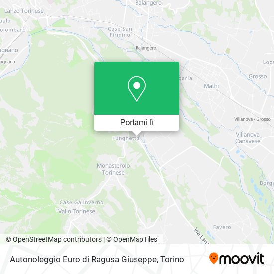 Mappa Autonoleggio Euro di Ragusa Giuseppe