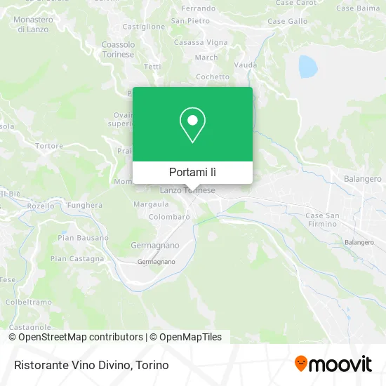 Mappa Ristorante Vino Divino