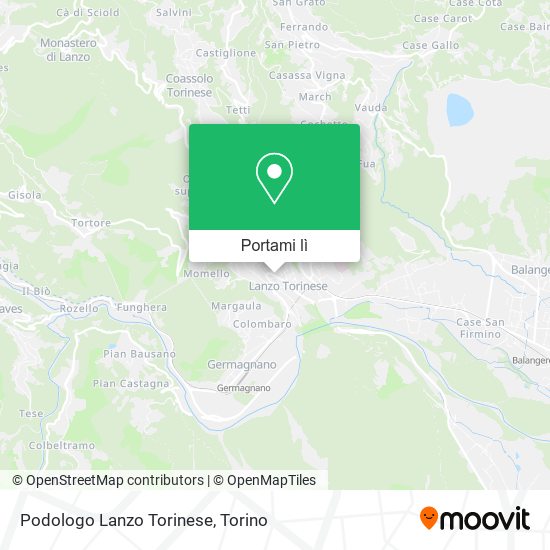 Mappa Podologo Lanzo Torinese