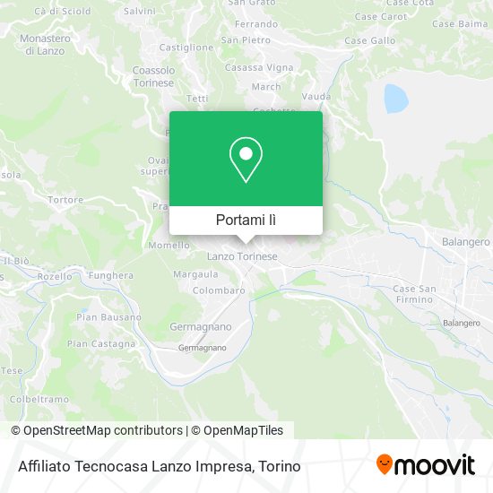 Mappa Affiliato Tecnocasa Lanzo Impresa