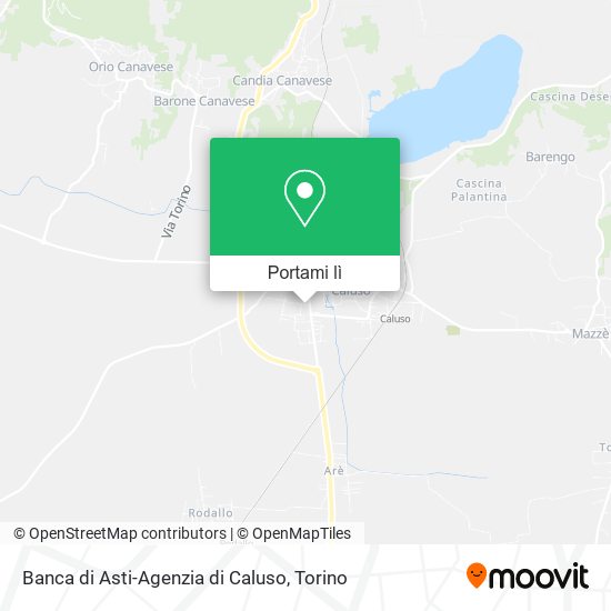 Mappa Banca di Asti-Agenzia di Caluso