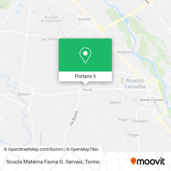 Mappa Scuola Materna Favria G. Servais
