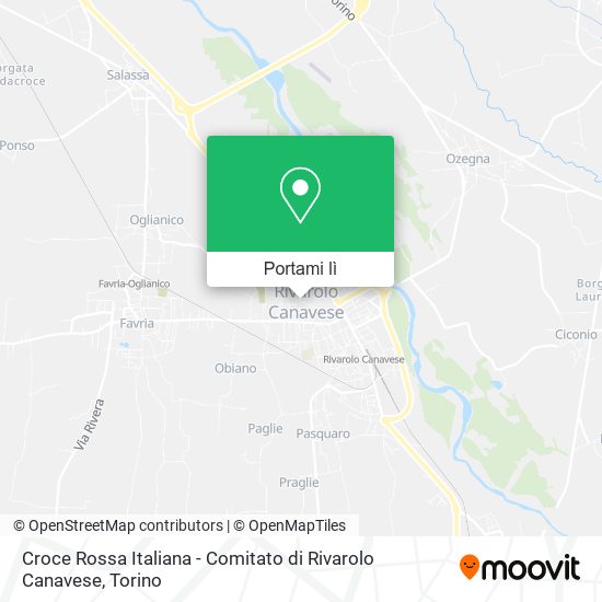 Mappa Croce Rossa Italiana - Comitato di Rivarolo Canavese