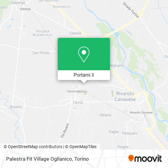Mappa Palestra Fit Village Oglianico