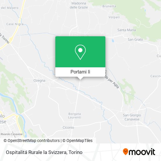 Mappa Ospitalitá Rurale la Svizzera