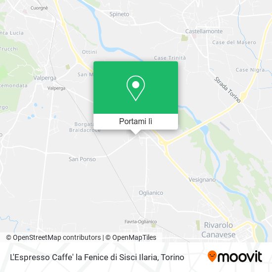 Mappa L'Espresso Caffe' la Fenice di Sisci Ilaria