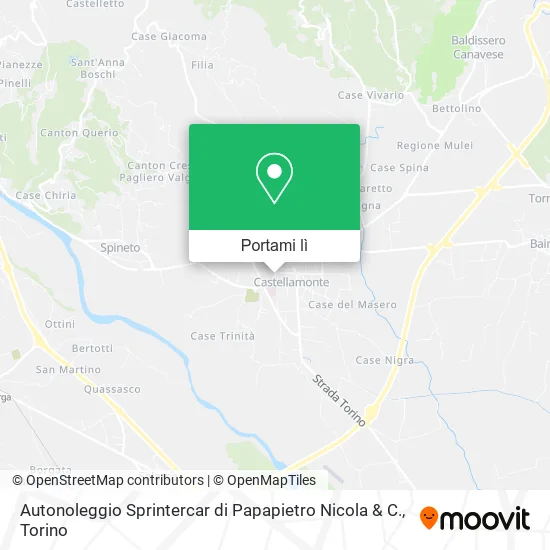 Mappa Autonoleggio Sprintercar di Papapietro Nicola & C.