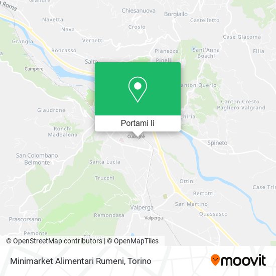 Mappa Minimarket Alimentari Rumeni