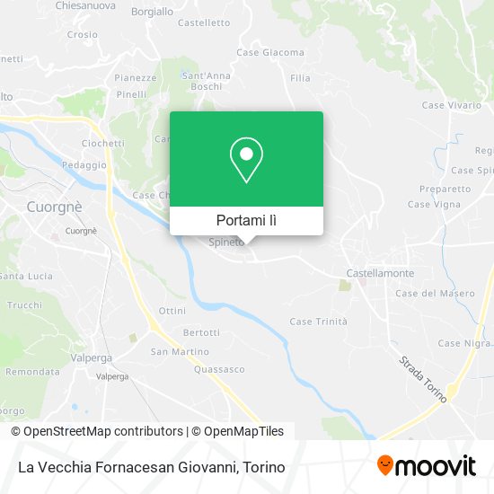 Mappa La Vecchia Fornacesan Giovanni