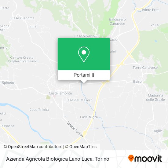 Mappa Azienda Agricola Biologica Lano Luca