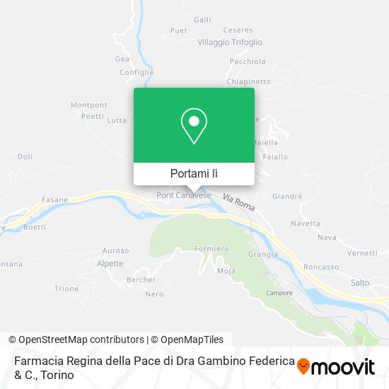 Mappa Farmacia Regina della Pace di Dra Gambino Federica & C.