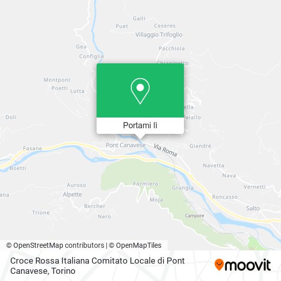 Mappa Croce Rossa Italiana Comitato Locale di Pont Canavese