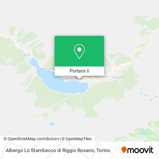 Mappa Albergo Lo Stambecco di Riggio Rosario