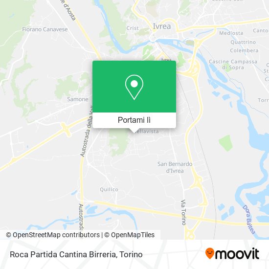 Mappa Roca Partida Cantina Birreria