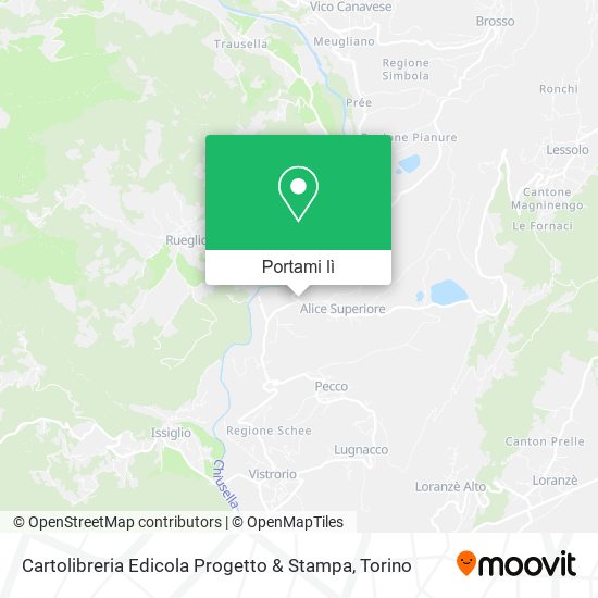 Mappa Cartolibreria Edicola Progetto & Stampa