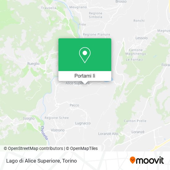 Mappa Lago di Alice Superiore