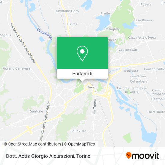 Mappa Dott. Actis Giorgio Aicurazioni