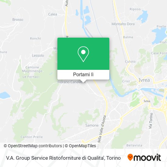 Mappa V.A. Group Service Ristoforniture di Qualita'