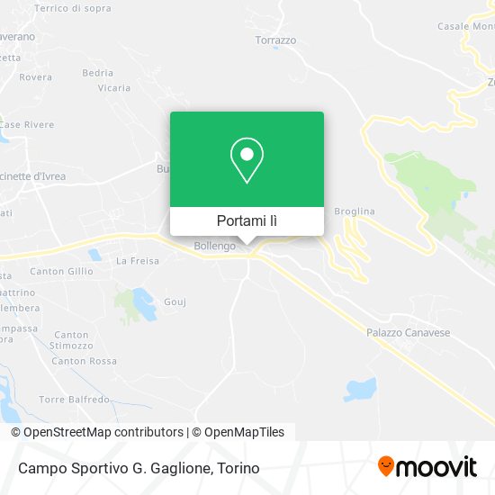 Mappa Campo Sportivo G. Gaglione