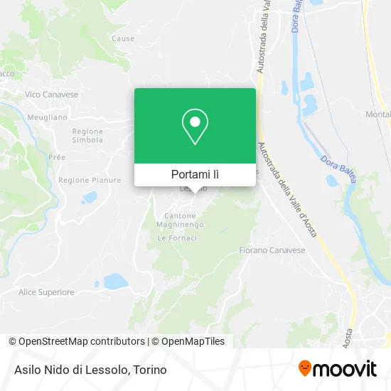 Mappa Asilo Nido di Lessolo