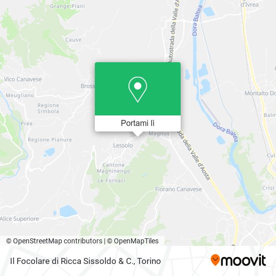 Mappa Il Focolare di Ricca Sissoldo & C.