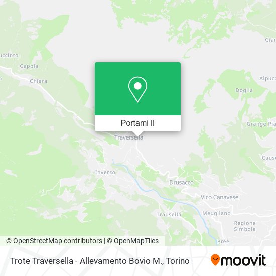Mappa Trote Traversella - Allevamento Bovio M.