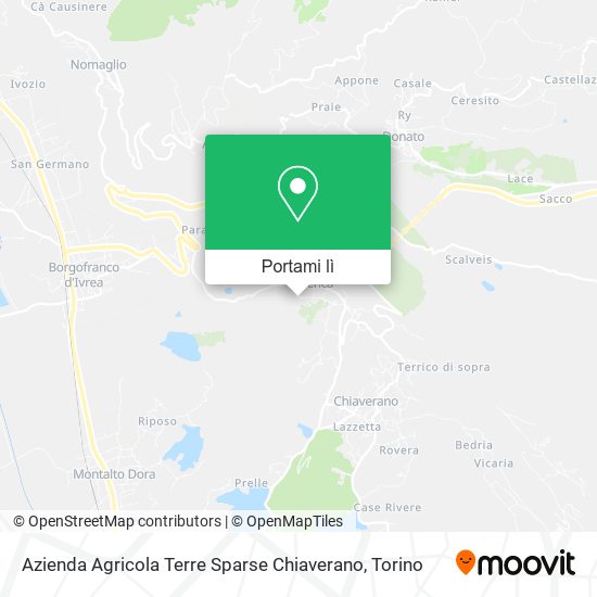 Mappa Azienda Agricola Terre Sparse Chiaverano