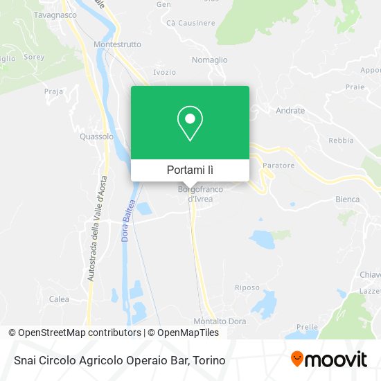 Mappa Snai Circolo Agricolo Operaio Bar