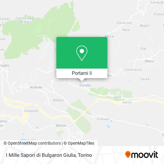 Mappa I Mille Sapori di Bulgaron Giulia