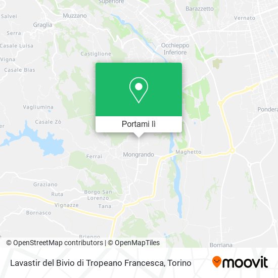 Mappa Lavastir del Bivio di Tropeano Francesca