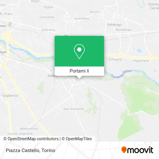 Mappa Piazza Castello