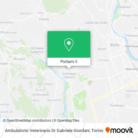 Mappa Ambulatorio Veterinario Dr Gabriele Giordani