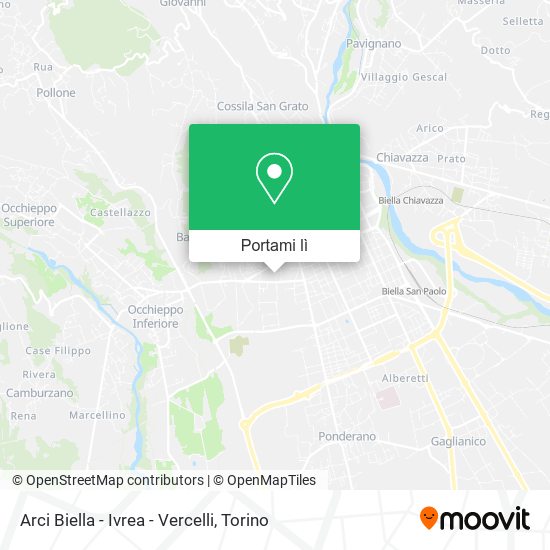 Mappa Arci Biella - Ivrea - Vercelli