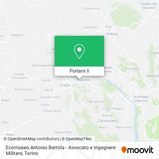 Mappa Ecomuseo Antonio Bertola - Avvocato e Ingegnere Militare