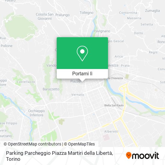 Mappa Parking Parcheggio Piazza Martiri della Libertà