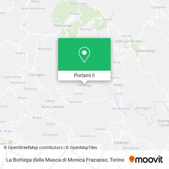 Mappa La Bottega della Masca di Monica Fracasso