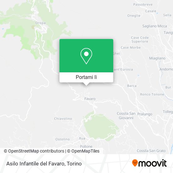 Mappa Asilo Infantile del Favaro