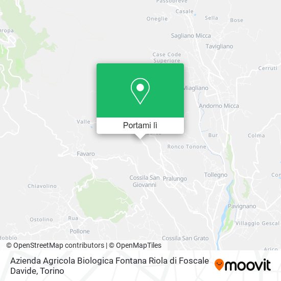 Mappa Azienda Agricola Biologica Fontana Riola di Foscale Davide