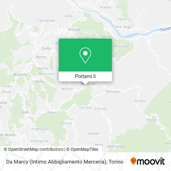 Mappa Da Marcy (Intimo Abbigliamento Merceria)