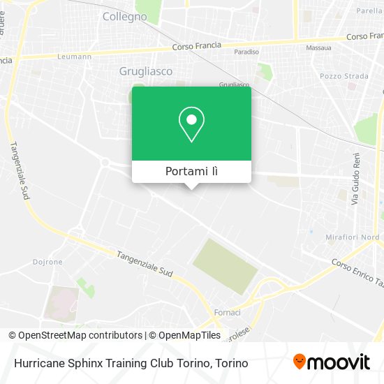 Mappa Hurricane Sphinx Training Club Torino