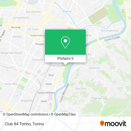 Mappa Club 84 Torino