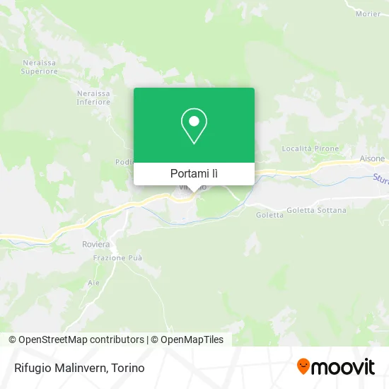 Mappa Rifugio Malinvern