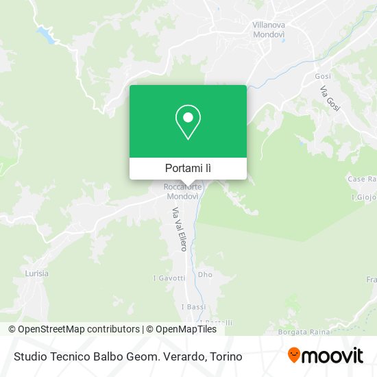 Mappa Studio Tecnico Balbo Geom. Verardo