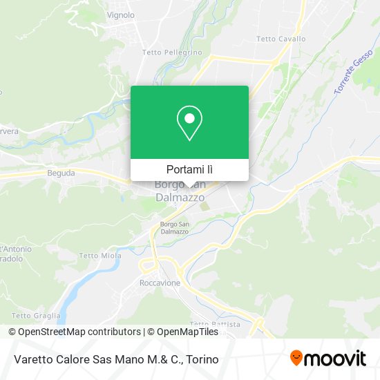 Mappa Varetto Calore Sas Mano M.& C.