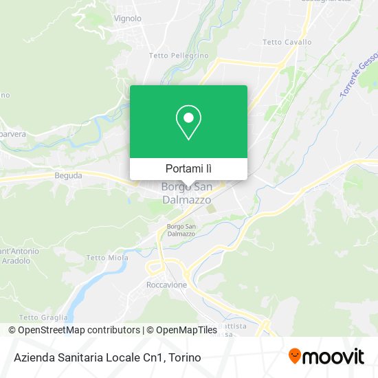 Mappa Azienda Sanitaria Locale Cn1