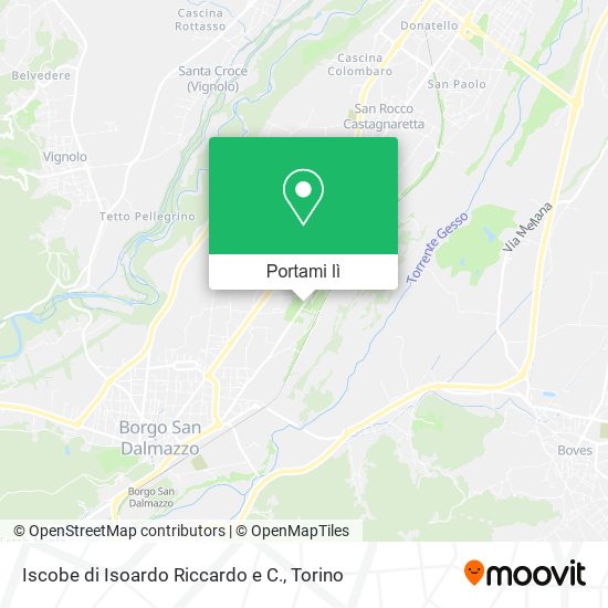 Mappa Iscobe di Isoardo Riccardo e C.